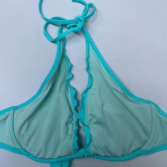 Victoria Secret High-Tie Ruffle Halter BOUTIQUE) 32D - Picture 4 of 6